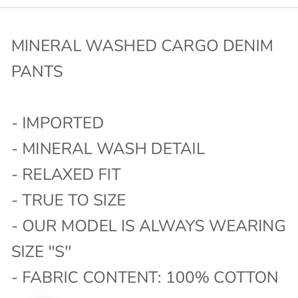 Oli & Hali Light Wash Blue Cargo Jeans - Picture 5 of 5